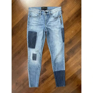 Calvin Rucker Heartbreaker Jeans Patchwork Skinny Low Rise Sz 29
